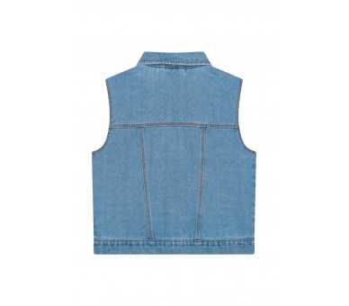 SOMEONE : Gilet bleu denim