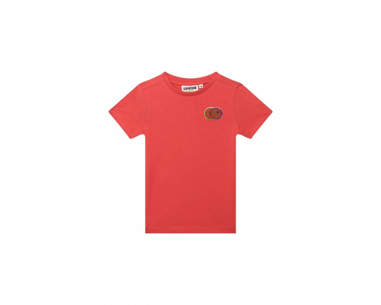 SOMEONE : T-shirt à manches courtes orange foncé