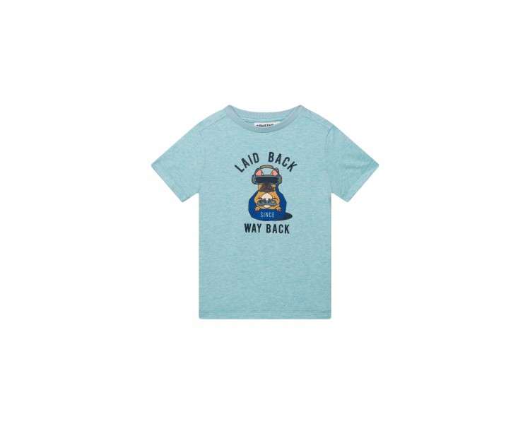 SOMEONE : T-shirt à manches courtes bleu clair chi