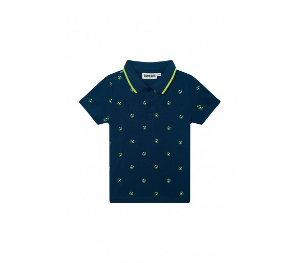 SOMEONE : T-shirt à manches courtes bleu foncé