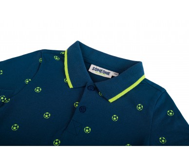 SOMEONE : T-shirt à manches courtes bleu foncé