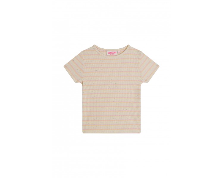 SOMEONE : T-shirt à manches courtes rose fluo