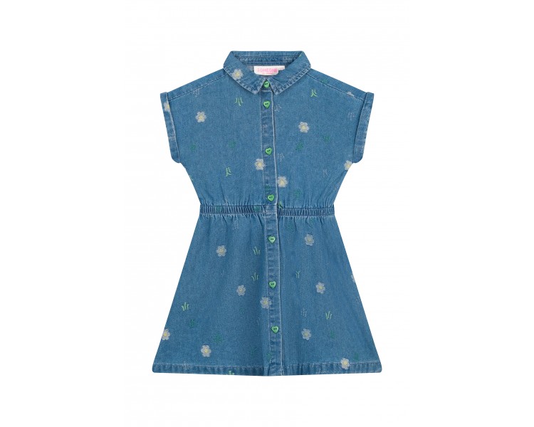 SOMEONE : Jeanskleedje met bloemetje