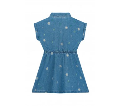 SOMEONE : Jeanskleedje met bloemetje