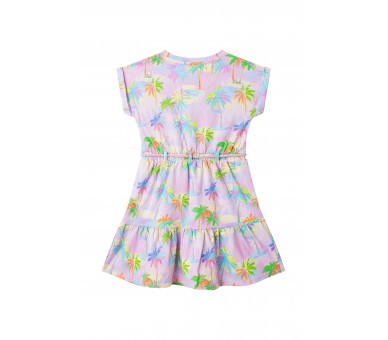 SOMEONE : robe à manches courtes rose pâle