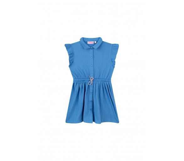 SOMEONE : robe à manches courtes bleu