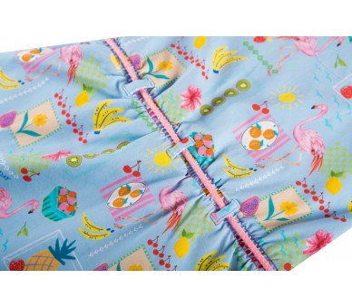 SOMEONE : robe à manches courtes bleu clair