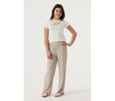 GARCIA : Feestelijke broek met fijne rib