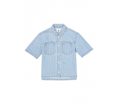 GARCIA : Top jeanshemdje met streep