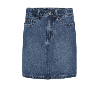 GRUNT : denim rok met vijf zakken