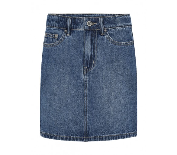 GRUNT : denim rok met vijf zakken