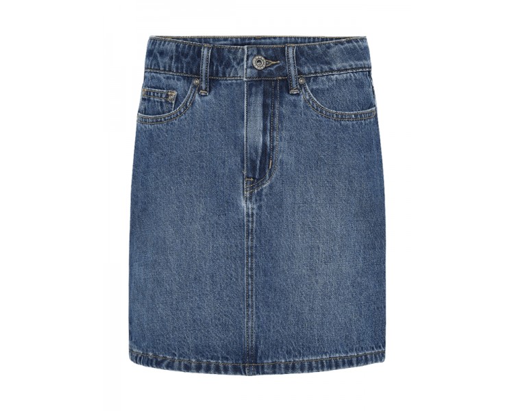GRUNT : denim rok met vijf zakken