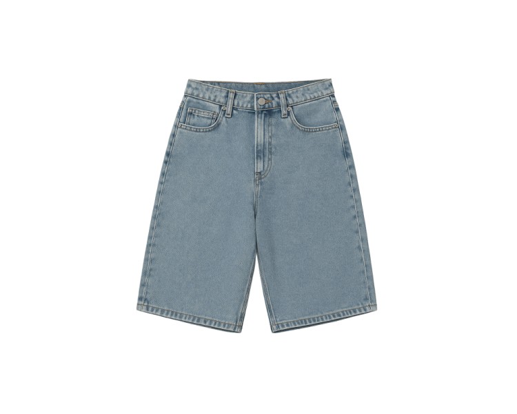 GRUNT : short côtelé bleu large