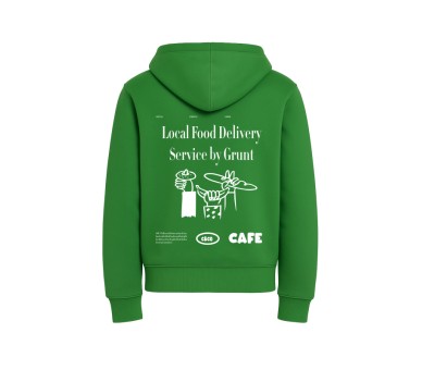 GRUNT : hoodie met grote print