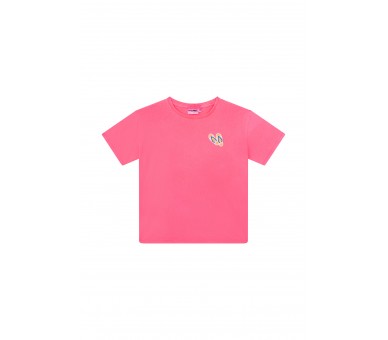 SOMEONE : T-shirt à manches courtes rose fluo