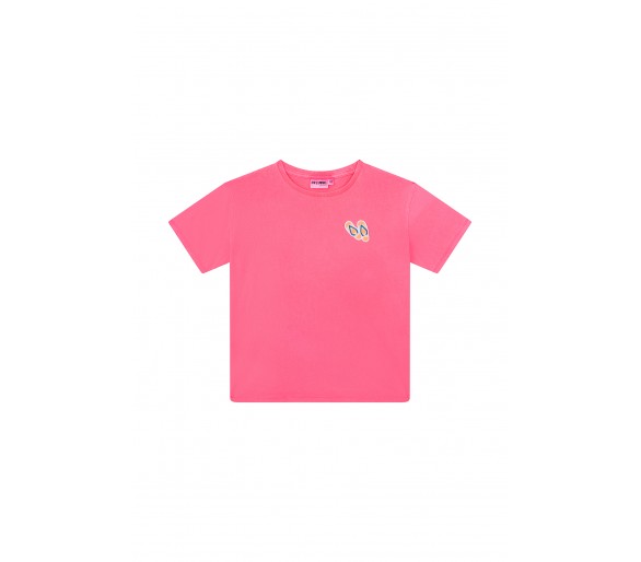 SOMEONE : T-shirt à manches courtes rose fluo