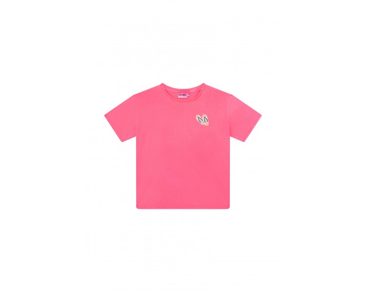 SOMEONE : T-shirt korte mouwen fluo roze
