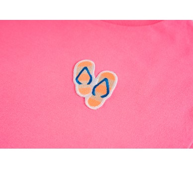 SOMEONE : T-shirt à manches courtes rose fluo