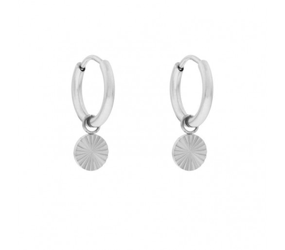 Oorbellen klein met hanger gev