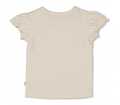 FEETJE : T-shirt met crochet bloem - Let Your Drea