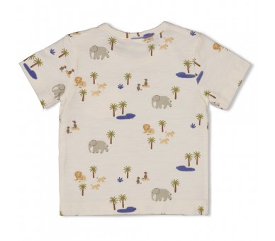 FEETJE : T-shirt AOP - Safari Savage Offwhite