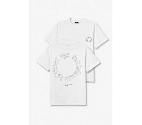 TIFFOSI : T-shirt à manches Shortses blanc