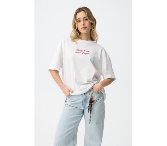 TIFFOSI : T-Shirt kort mouw in White