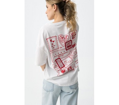 TIFFOSI : T-shirt à manches Shortses blanc