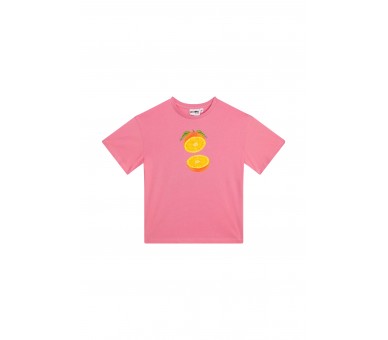 SOMEONE : T-shirt à manches courtes rose moyen