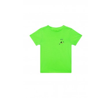 SOMEONE : T-shirt à manches courtes vert fluo