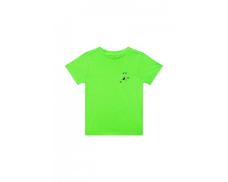 SOMEONE : T-shirt à manches courtes vert fluo