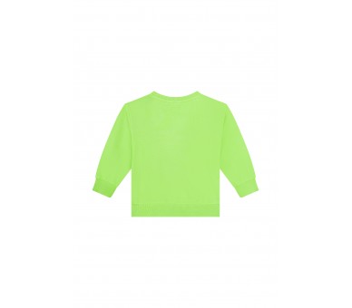 SOMEONE : pull à manches longues vert fluo