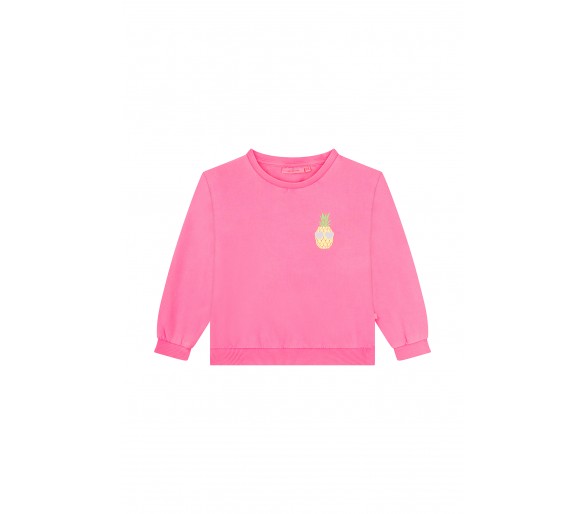 SOMEONE : Sweater in fluo pink met anananas