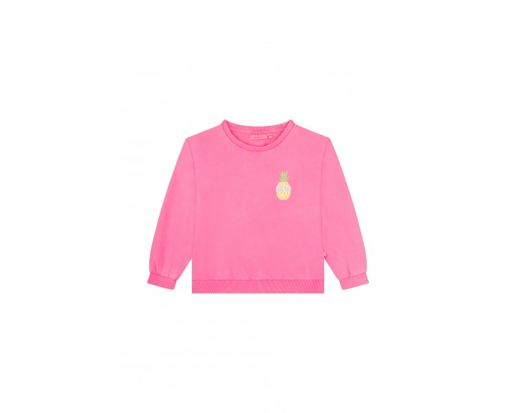 SOMEONE : Sweater in fluo pink met anananas