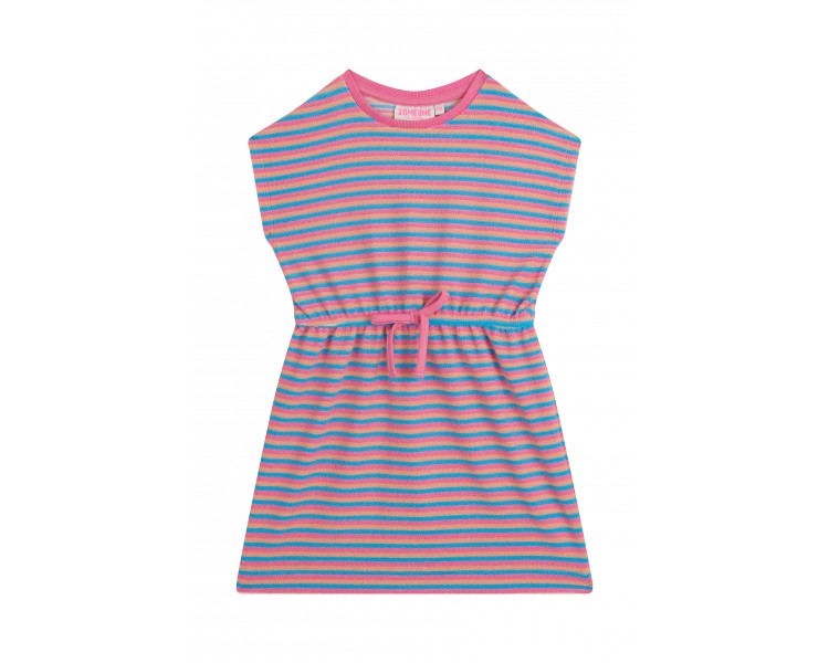 SOMEONE : robe à manches courtes multi