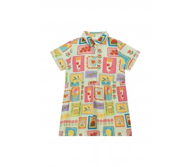 MINI REBELS : Dress short sleeves mint