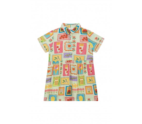 MINI REBELS : Dress short sleeves mint