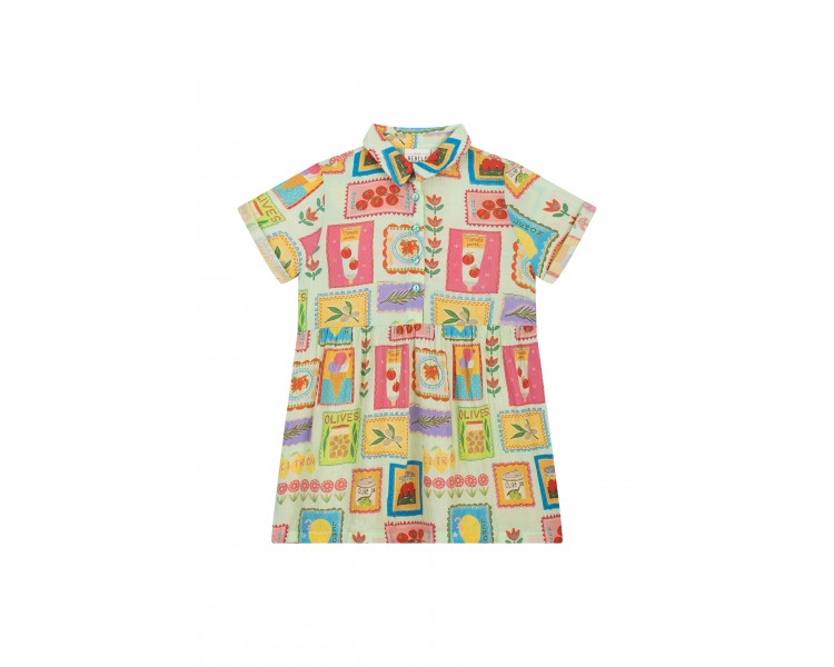 MINI REBELS : robe à manches courtes pièce de monn