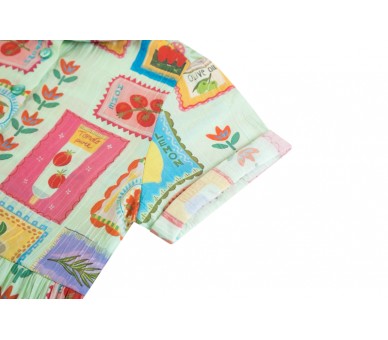 MINI REBELS : Dress short sleeves mint