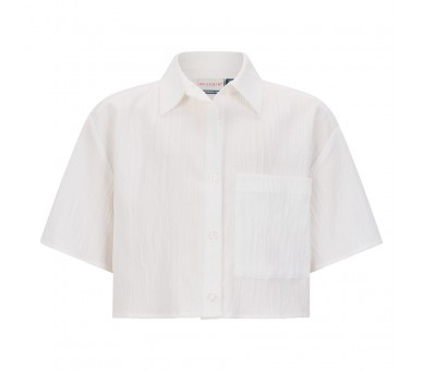 RETOUR : Chemise en blanc optique