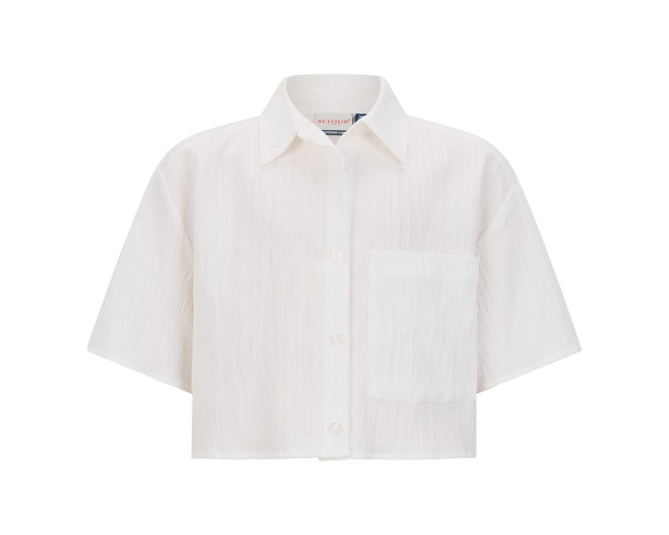 RETOUR : Chemise en blanc optique