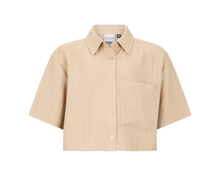 RETOUR : Chemise couleur latte