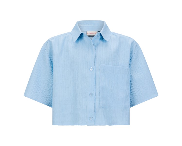 RETOUR : Chemise bleu lavande
