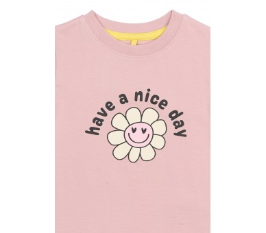 THE NEW : T-shirt S_S Silver Pink