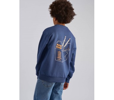 Antwrp : Sweater met noedelprint op de achterkant