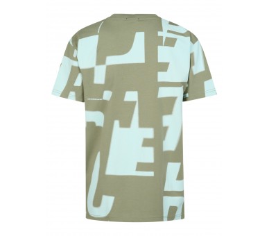 PETROL : T-shirt à manches courtes AOP