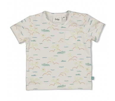 FEETJE : T-shirt AOP - You Croc mon monde Offwhit