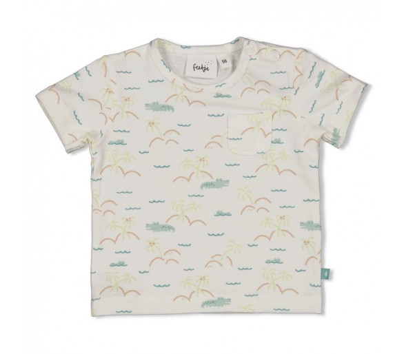 FEETJE : T-shirt AOP - You Croc mon monde Offwhit