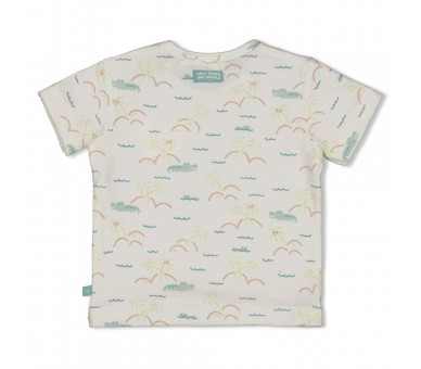 FEETJE : T-shirt AOP - You Croc mon monde Offwhit