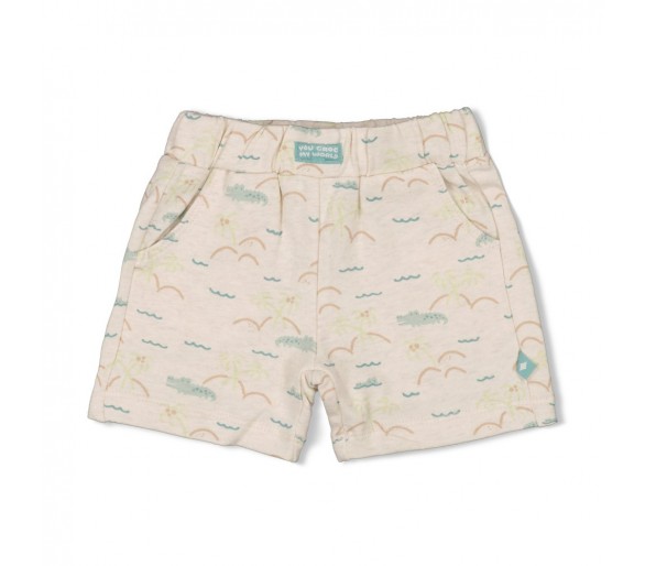 FEETJE : Short AOP - You Croc my World Offwhite me